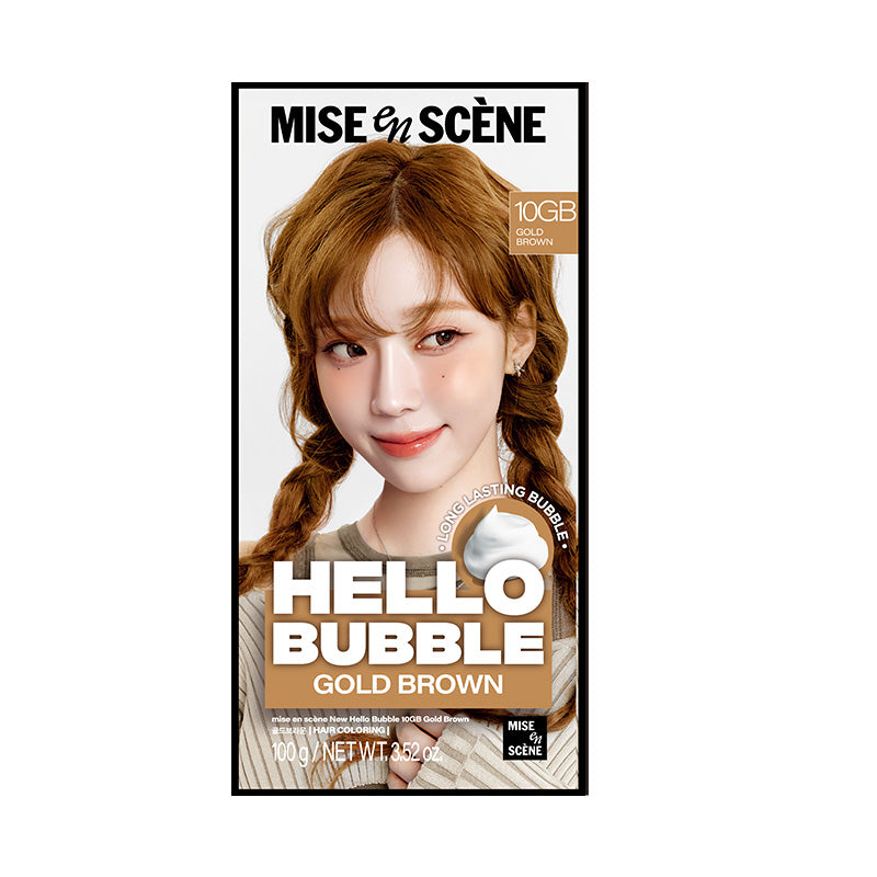 魅尚萱 HELLO BUBBLE 泡沫染髮劑 10GB 金棕色