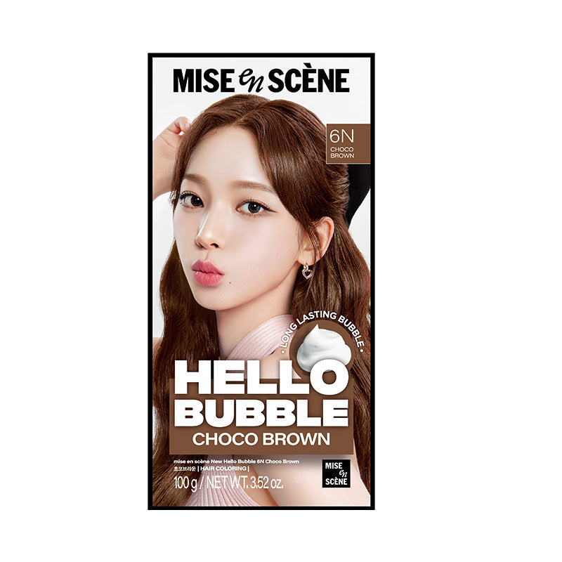 魅尚萱 HELLO BUBBLE 泡沫染髮劑 6N 巧克力棕