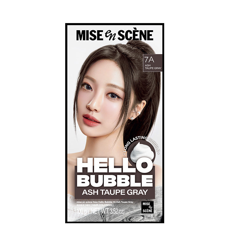 魅尚萱 HELLO BUBBLE泡沫染髮劑 7A 霧灰棕