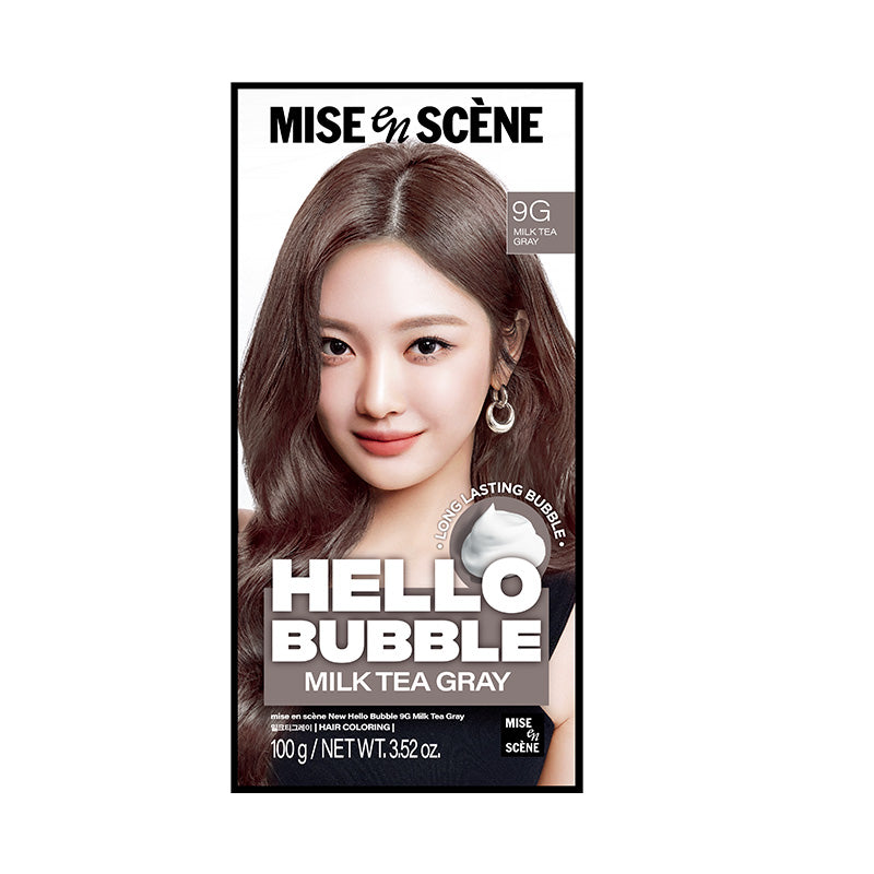魅尚萱 HELLO BUBBLE泡沫染髮劑 9G 奶茶灰