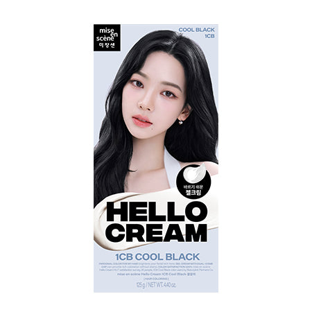 魅尚萱HELLO CREAM染髮霜 1CB 冷光酷黑