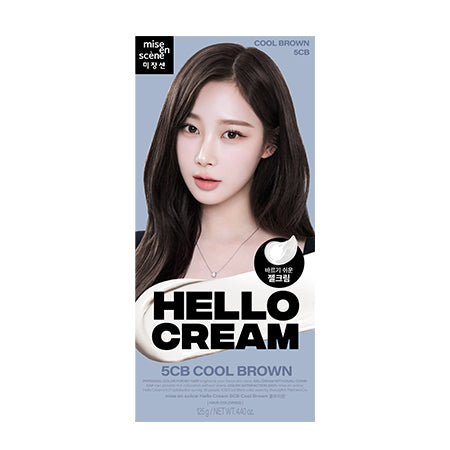 魅尚萱HELLO CREAM染髮霜 5CB 亞麻冷棕
